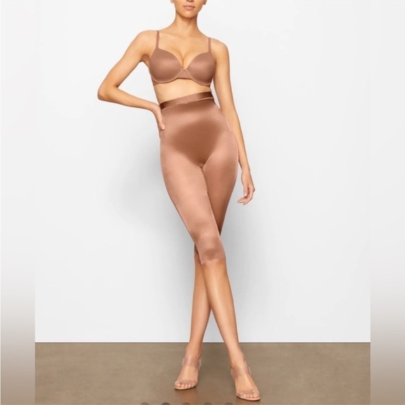 SKIMS Barley There Cropped Legging sheer CLAY SH-LEG-0530 nwt xxs - Picture 1 of 4
